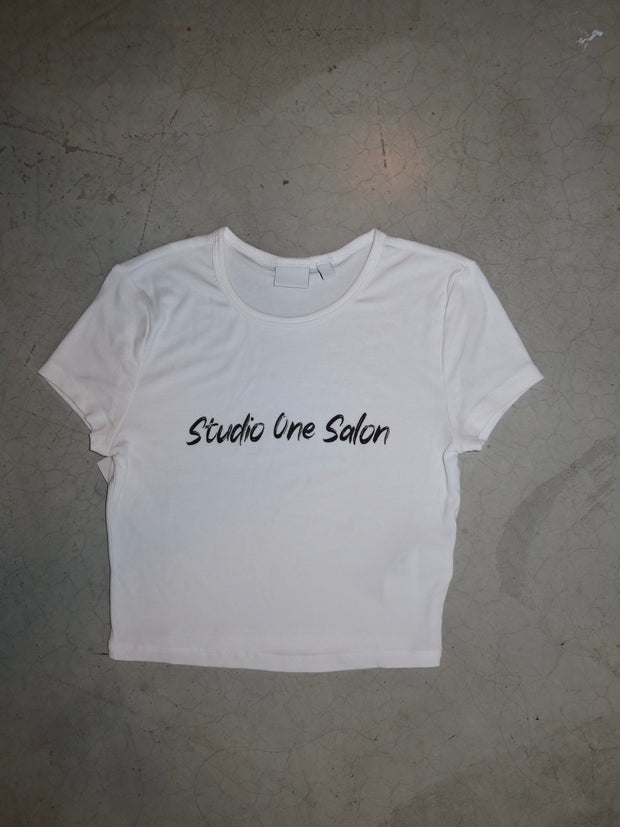 Studio One Salon Tee - Ribbed Crop Fit